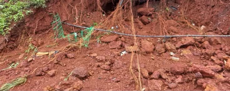 Fortes pluies à Conakry : des dégâts enregistrés au quartier Ratoma Centre.
